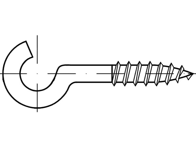 EB 88140 ahşap için göz kancaları EB 88140 ahşap için göz kancaları