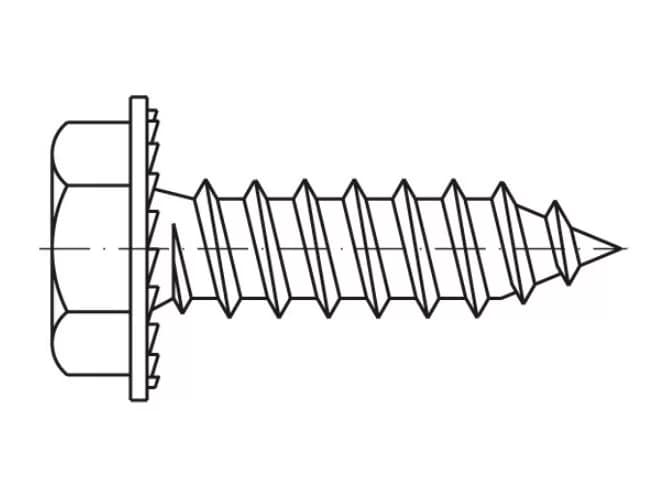 DIN6928/ISO7053 yakalı altıgen başlı sac vidaları DIN6928/ISO7053 yakalı altıgen başlı sac vidaları