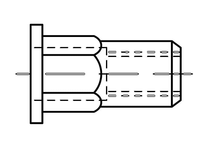 EB 88483 altıgen perçin somunları silindirik yaka EB 88483 altıgen perçin somunları silindirik yaka