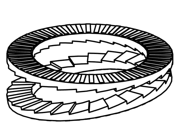 EB 88132 SC NORD-LOCK SC HV vidaları için kendinden kilitlemeli rondelalar EB 88132 SC NORD-LOCK SC HV vidaları için kendinden kilitlemeli rondelalar