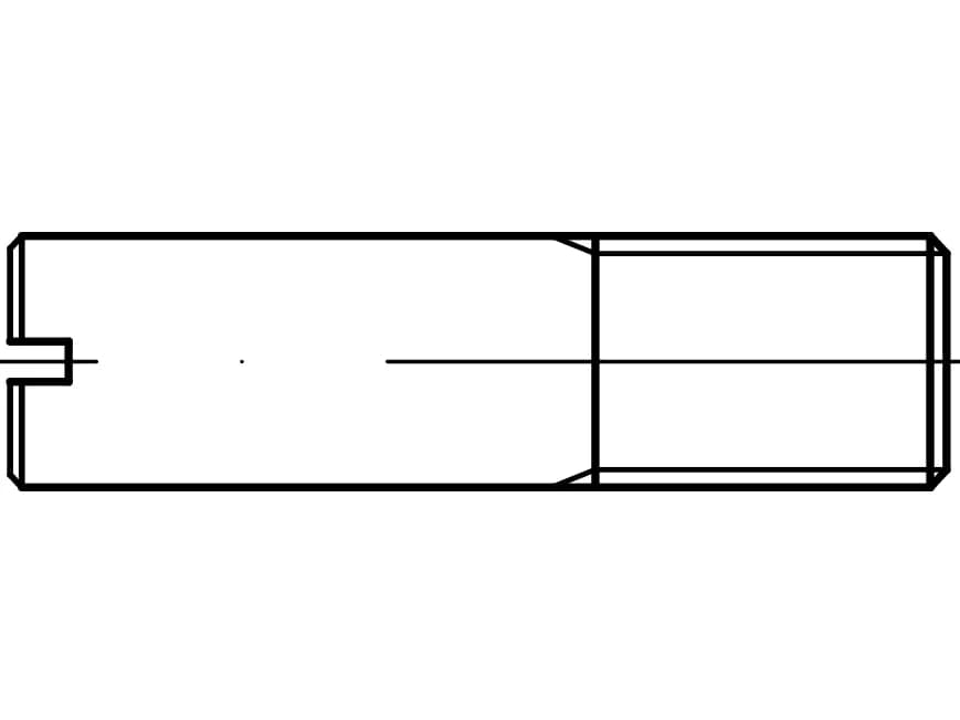 DIN 427 / ISO 2342 / PN 82271 düz uçlu ayar vidaları