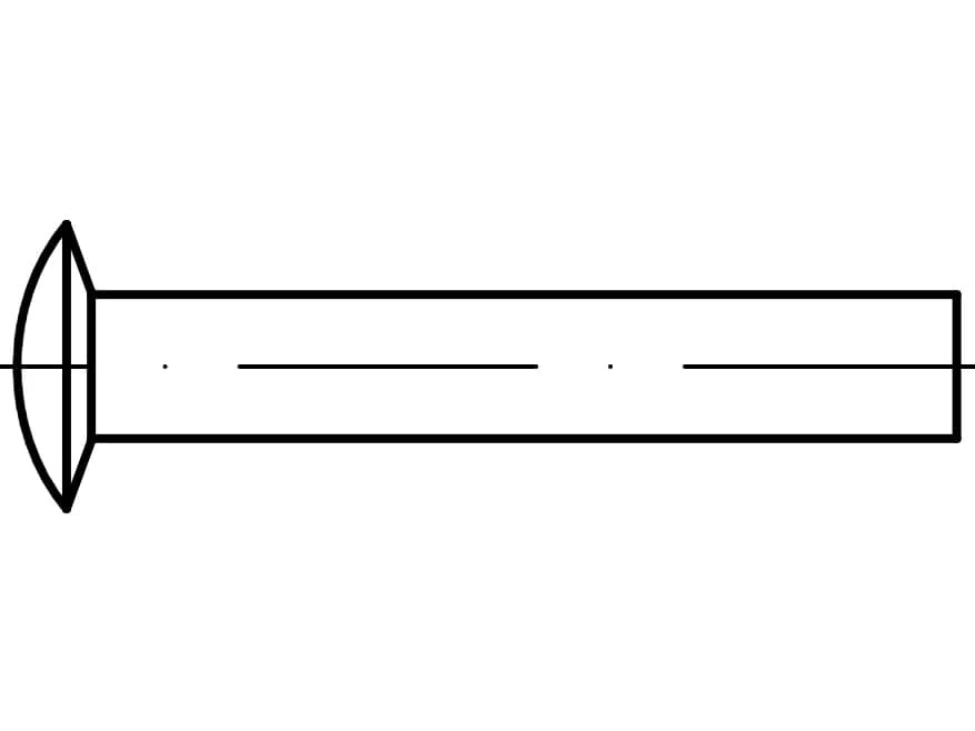 DIN 662 / ISO 1051 / PN 82956 tava başlı perçinler