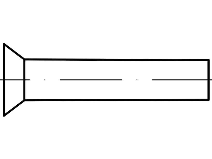 DIN 661 / ISO 1051 / PN 82954 Gömme başlı perçinler