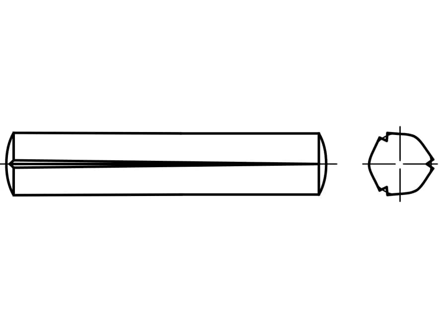 DIN 1471 / ISO 8744 / PN 85025 çentikli pimler