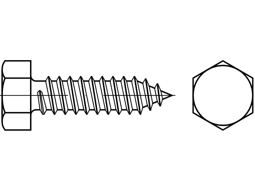DIN 7976 / ISO 1479 / PN 83101 altıgen başlı sac vidaları