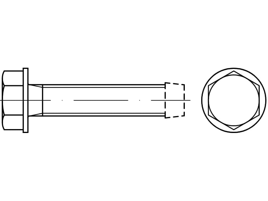 DIN 7500D kendinden diş açan vidalar kendiliğinden şekil alan vidalar