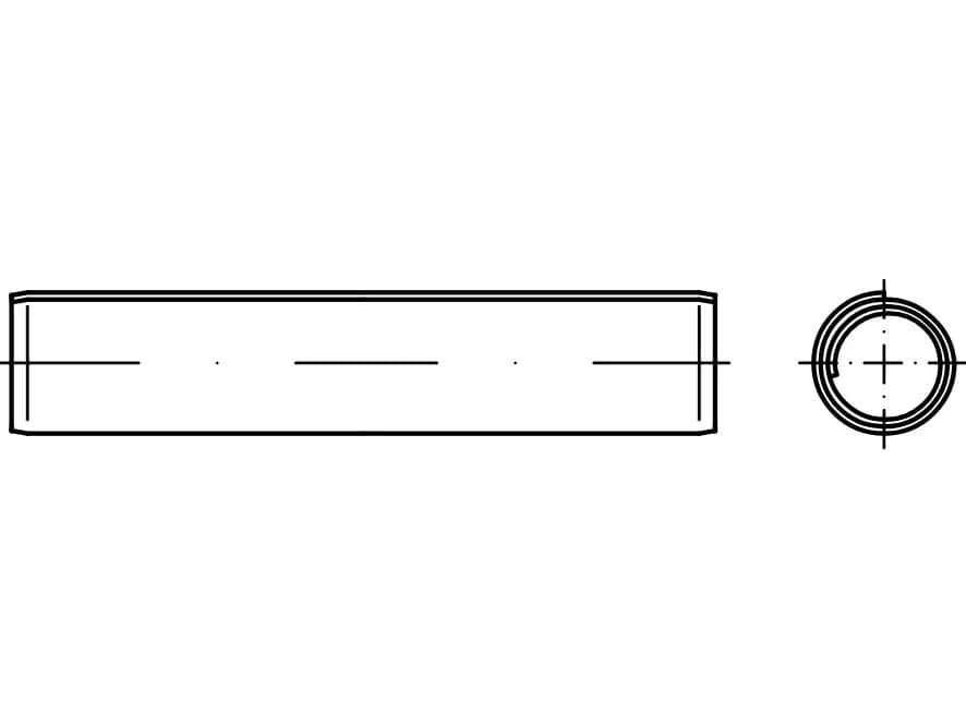 DIN 7344 / ISO8748 ağır haddelenmiş yay pimleri DIN 7344 / ISO8748 ağır haddelenmiş yay pimleri