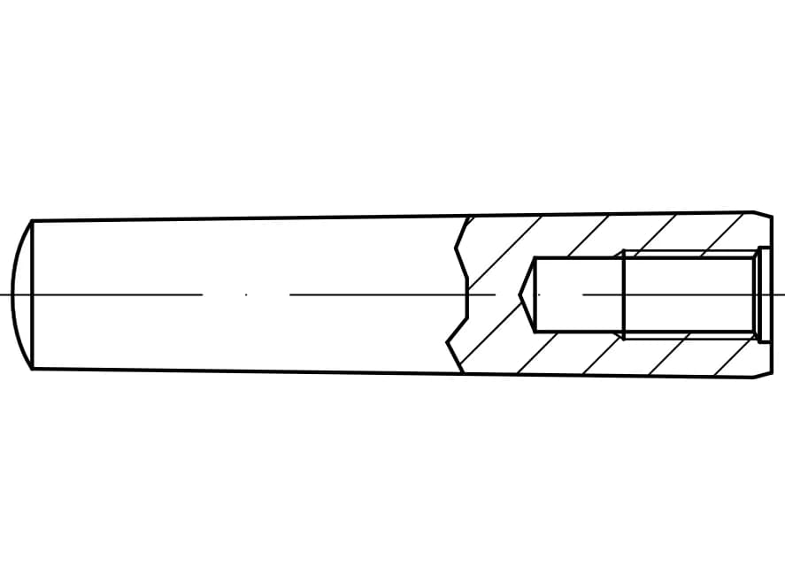 DIN 7978 / ISO 8736 / PN 85019 dişli konik pimler DIN 7978 / ISO 8736 / PN 85019 dişli konik pimler