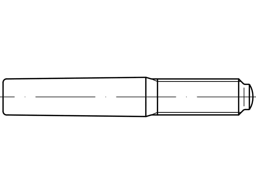 DIN 7977 / ISO 8737 / PN 85022 pimli konik pimler