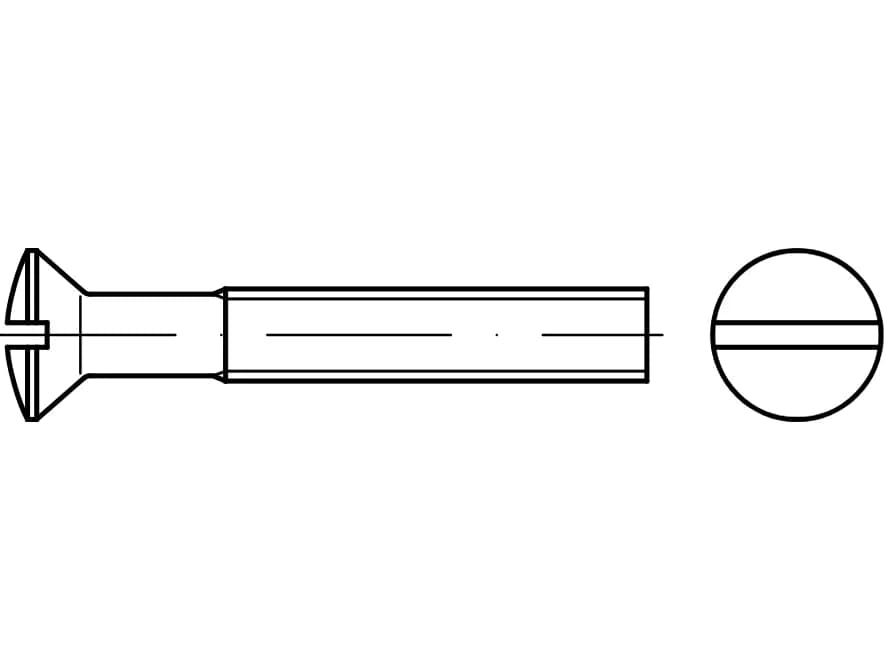 DIN 964 / ISO 2010 / PN 82211 tava başlı vidalar