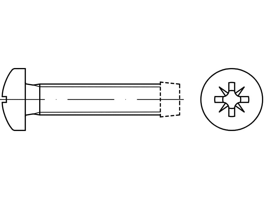 DIN 7500C kendinden diş açan vidalar kendiliğinden şekil alan vidalar