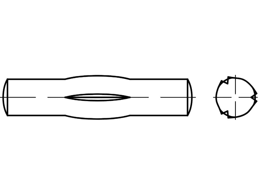DIN 1475 / ISO 8742 / PN 85027 çentikli pimler DIN 1475 / ISO 8742 / PN 85027 çentikli pimler