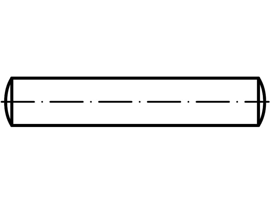 DIN 7 / ISO 2338 / PN 85021 silindirik pimler, sertleştirilmemiş DIN 7 / ISO 2338 / PN 85021 silindirik pimler, sertleştirilmemiş