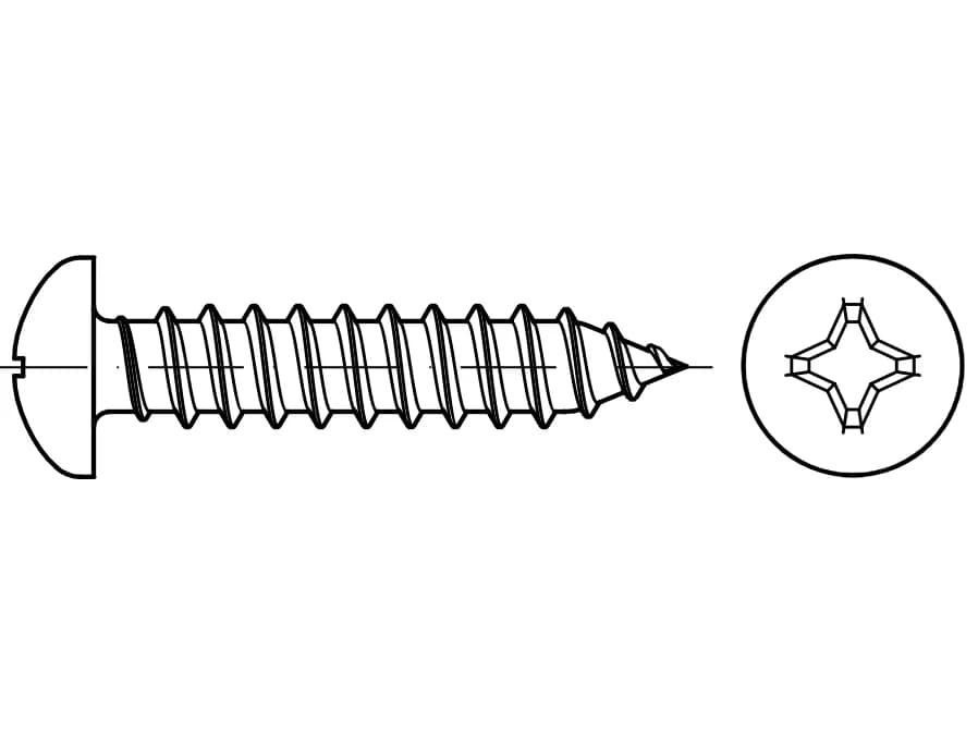 DIN 7981 / ISO 7049 / PN 83116 silindirik başlı sac vidaları DIN 7981 / ISO 7049 / PN 83116 silindirik başlı sac vidaları