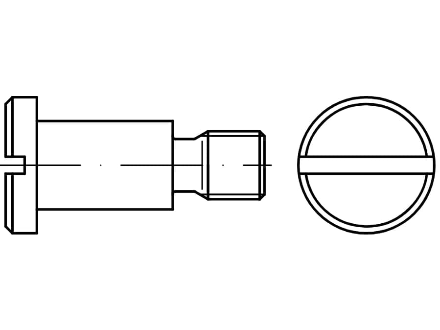 DIN 923 / PN 61241 düz başlı vidalar