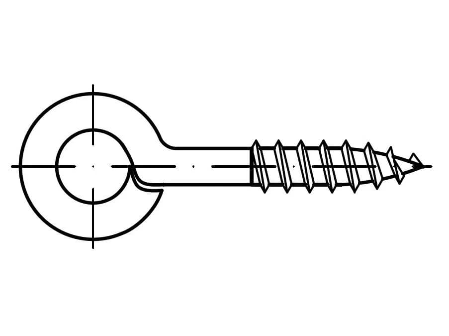 EB 88133 ahşap için göz vidaları