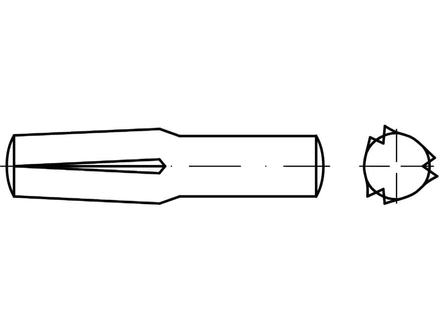 DIN 1474 / ISO 8741 / PN 85026 çentikli pimler