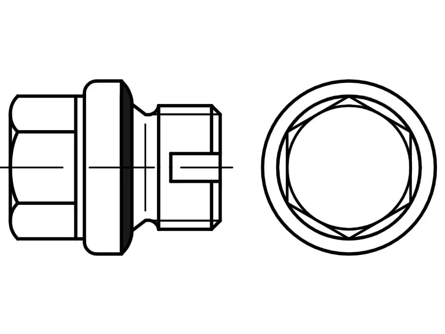 DIN 5586 altıgen başlı fişler