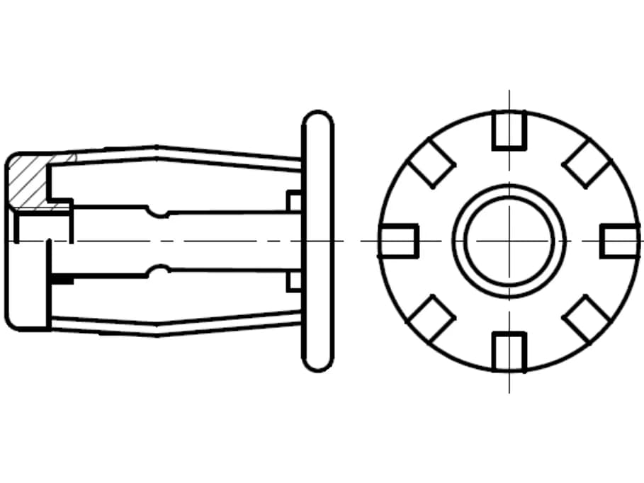 EB80247 Alçıpan için JACK NUT somunları