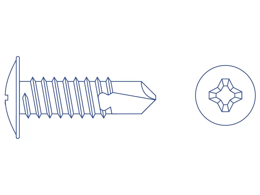 DIN 7504 T rondela başlı kendinden delmeli sac vidaları
