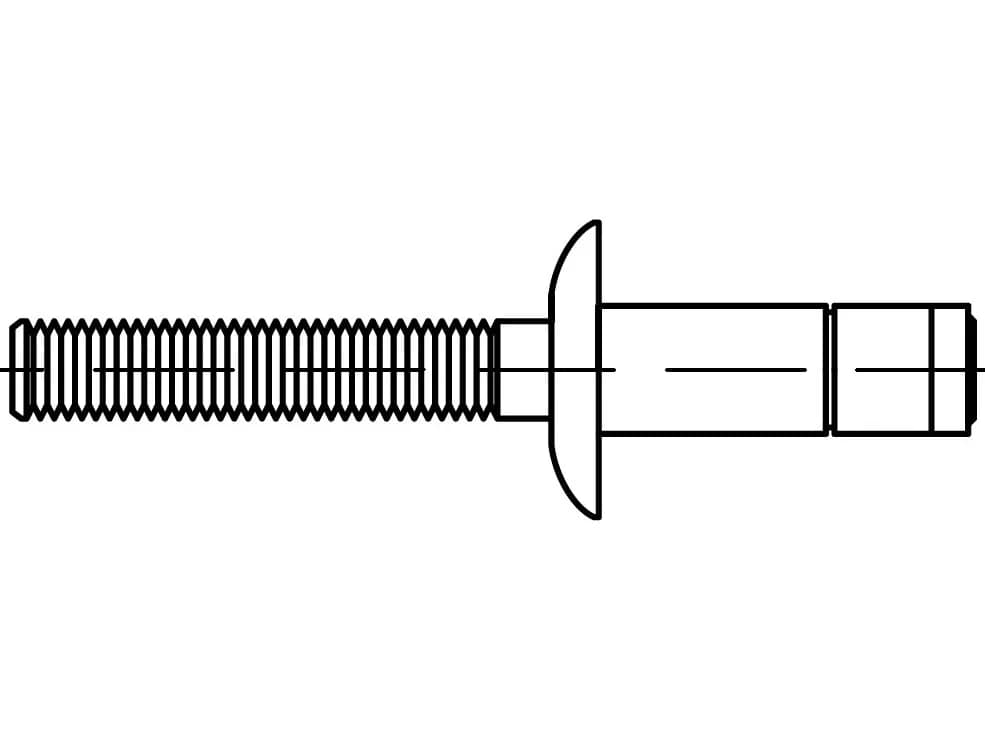 EB 88417 düz başlı yapısal kör perçinler
