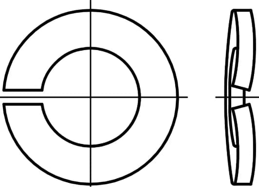 DIN 128A kemerli rondelalar