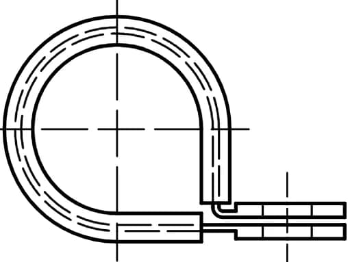 DIN 3016 D1 kauçuk kapaklı kelepçeler
