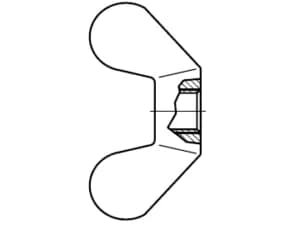 DIN 315 kanatlı somunlar (kelebek)