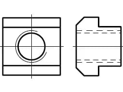DIN 508 / ISO 299 / PN 61275 T-somunları