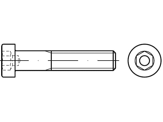 DIN6912 Alçaltılmış başlı Allen vidaları