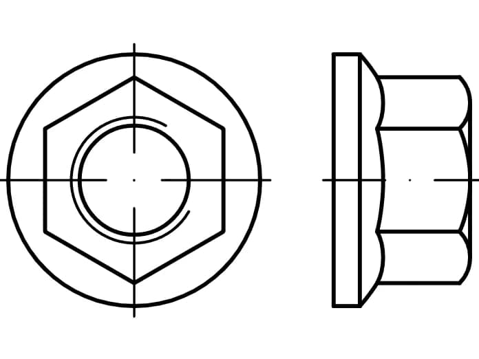 DIN 74361 B düz yakalı tekerlek somunları