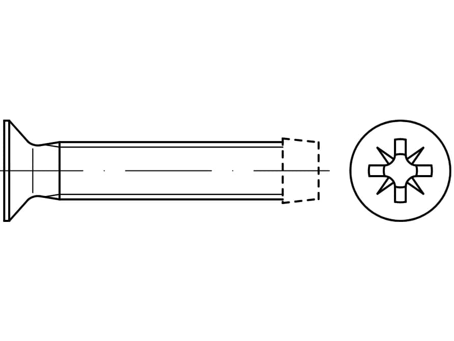 DIN 7500M kendinden diş açan vidalar kendiliğinden şekil alan vidalar