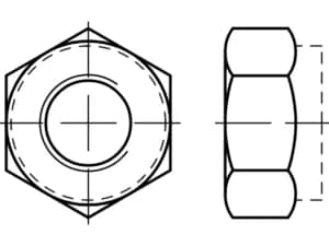 DIN 985 / ISO 10511 / PN 82175 kendinden kilitlemeli somunlar