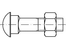 DIN5903 yuvarlak başlı vidalar