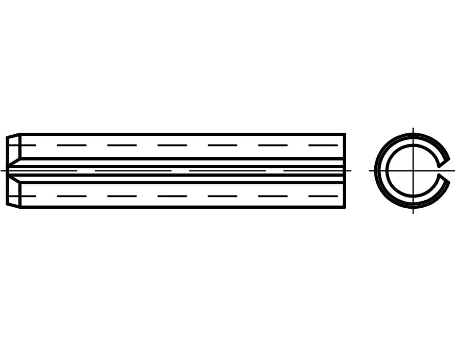 DIN7346 / ISO13337 hafif yaylı pimler