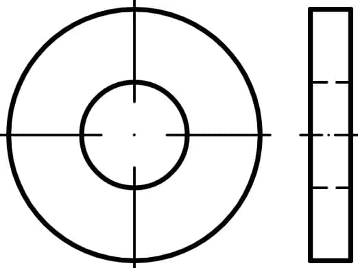 DIN7349 kalınlaştırılmış rondelalar