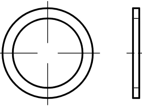 DIN 7603 sızdırmazlık rondelaları