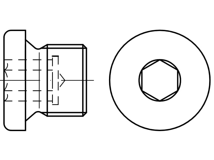 DIN 908 Allen anahtar soketli yaka tapaları