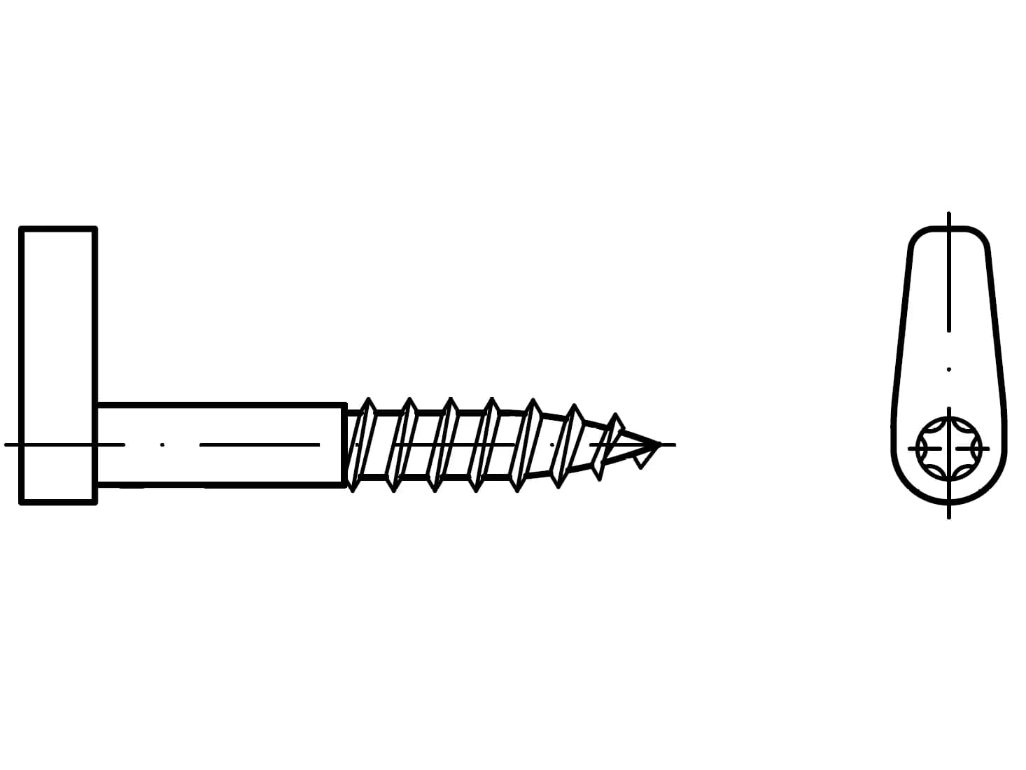 EB 88143 kanca vidaları düz