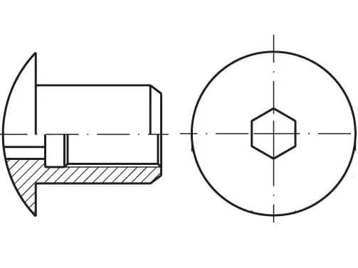 EB 88016 küresel başlı yaka somunları Ericson somunları