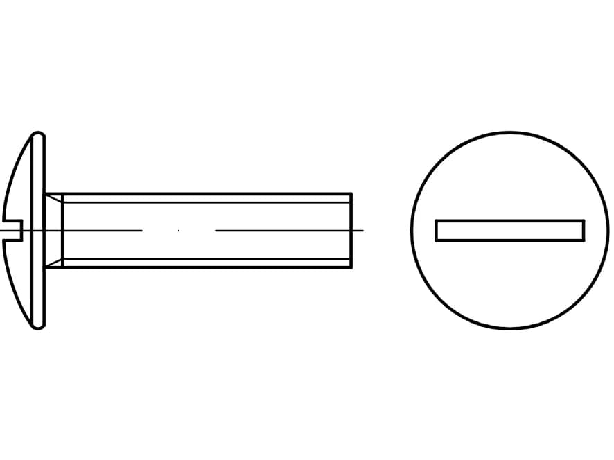EB 88107 mantar başlı vidalar