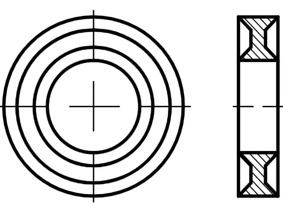 EB 88495 Allen vidalar için DUBO kilitleme rondelaları