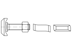 EB88950 HALFEN 50/30 kanca başlı cıvatalar